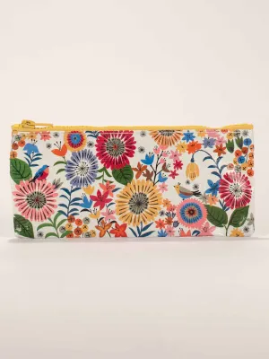 Blue Q Pencil Case - Flower Field