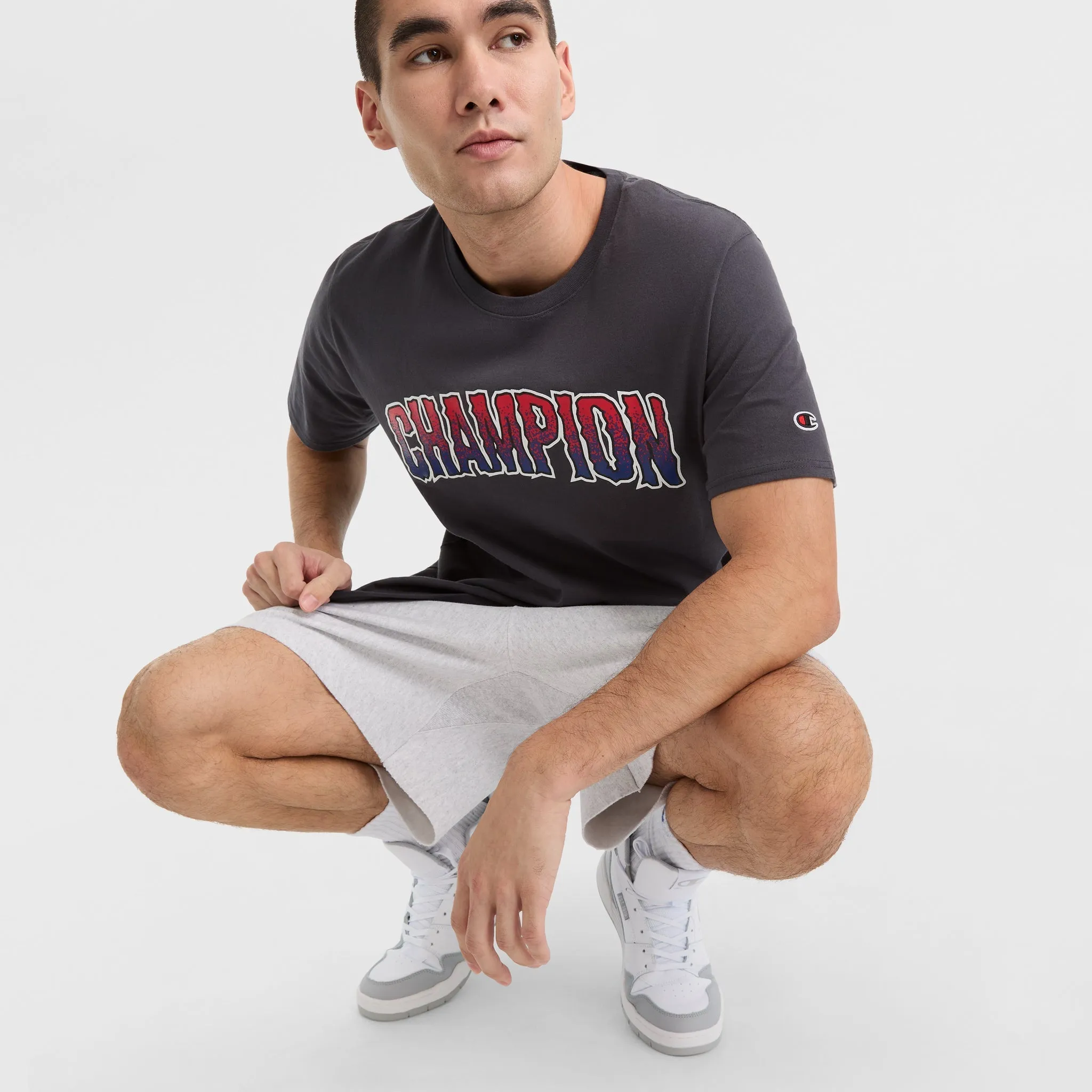 Champion Classic Graphic T-Shirt, Wavy Fade