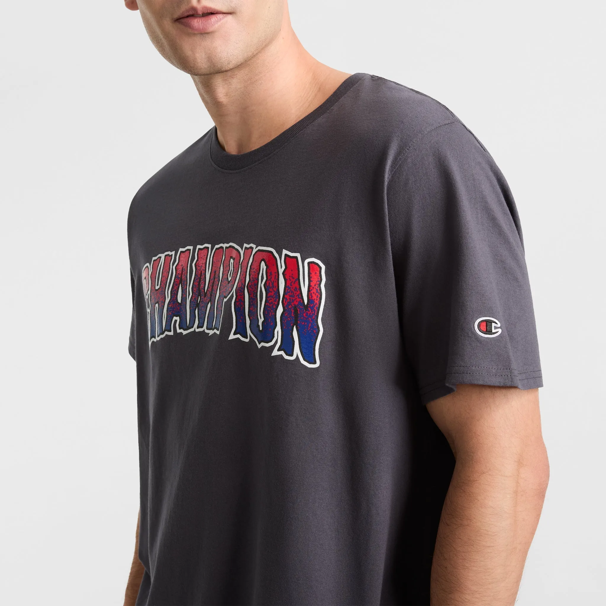 Champion Classic Graphic T-Shirt, Wavy Fade