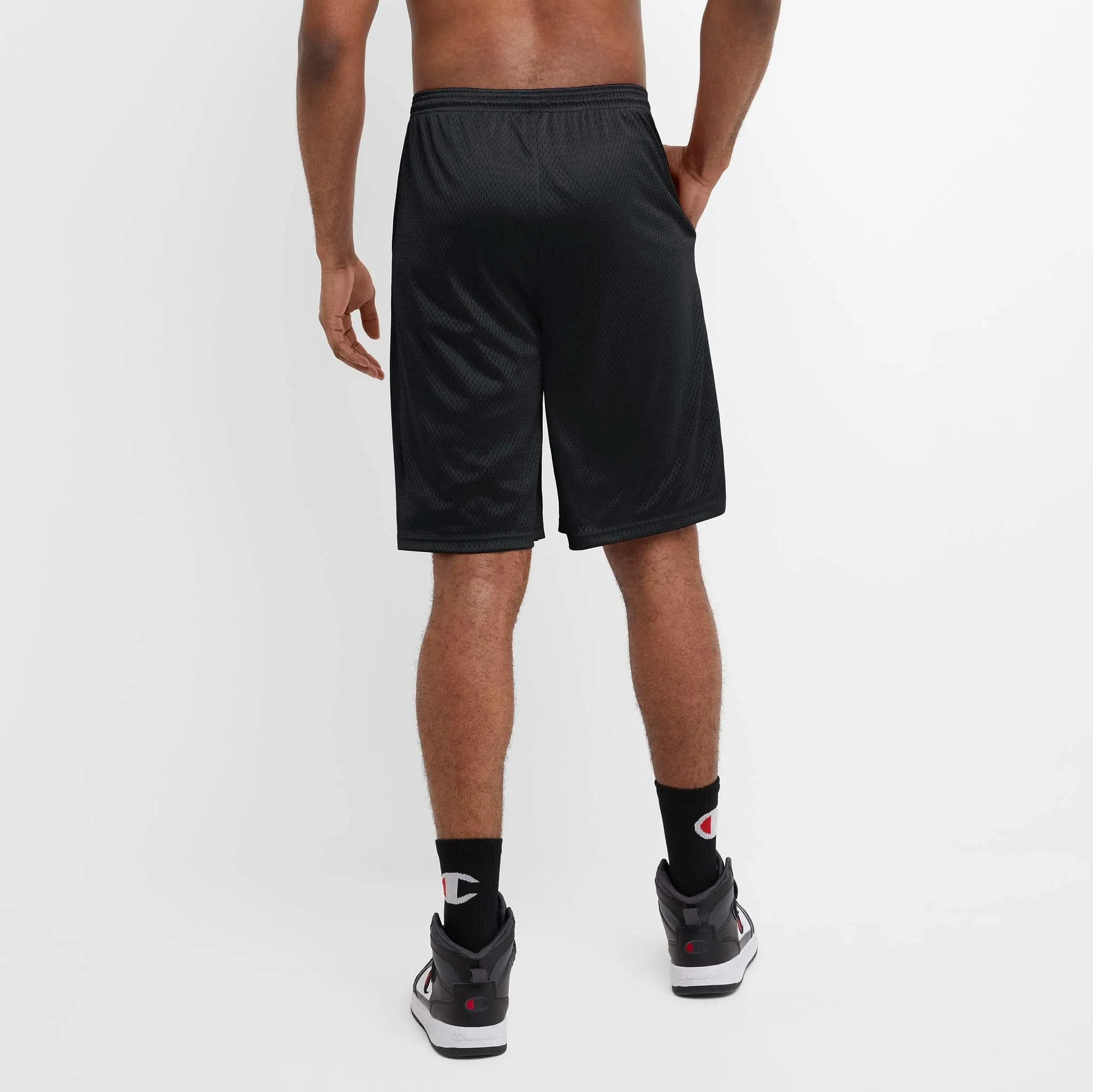 Champion Classic Mesh Gym Shorts, C Logo - Big & Tall