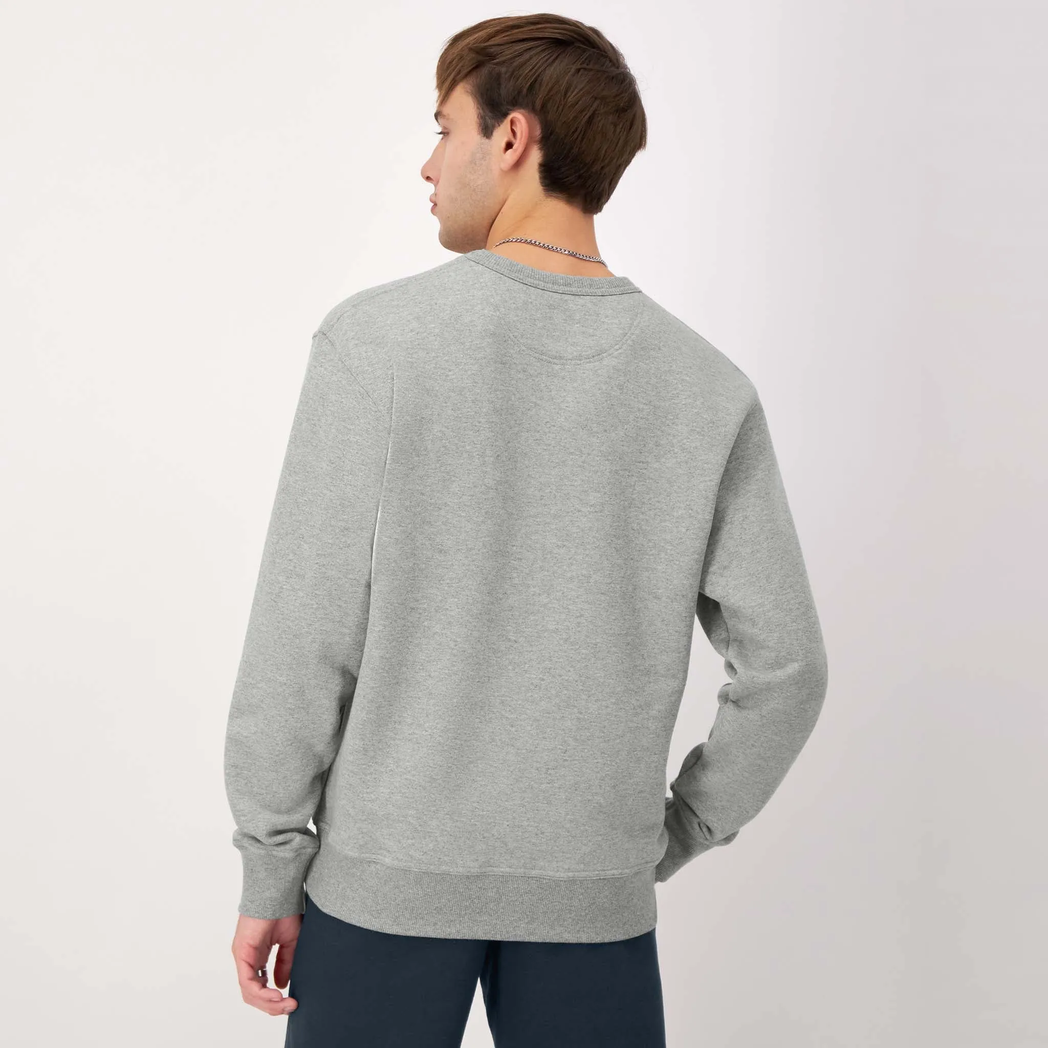 Champion Powerblend Crewneck Sweatshirt, Tonal Script Logo