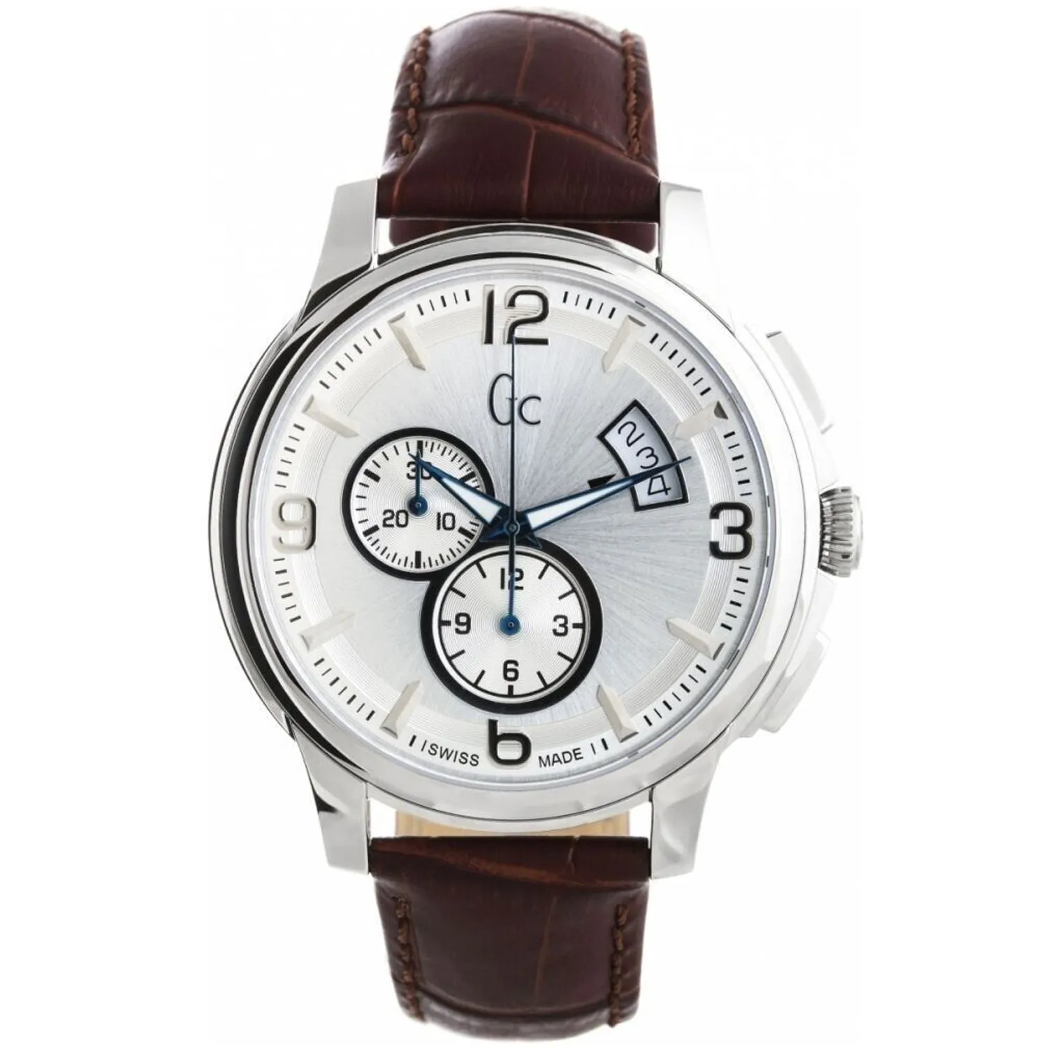 Guess Men's Classica Silver Dial Watch