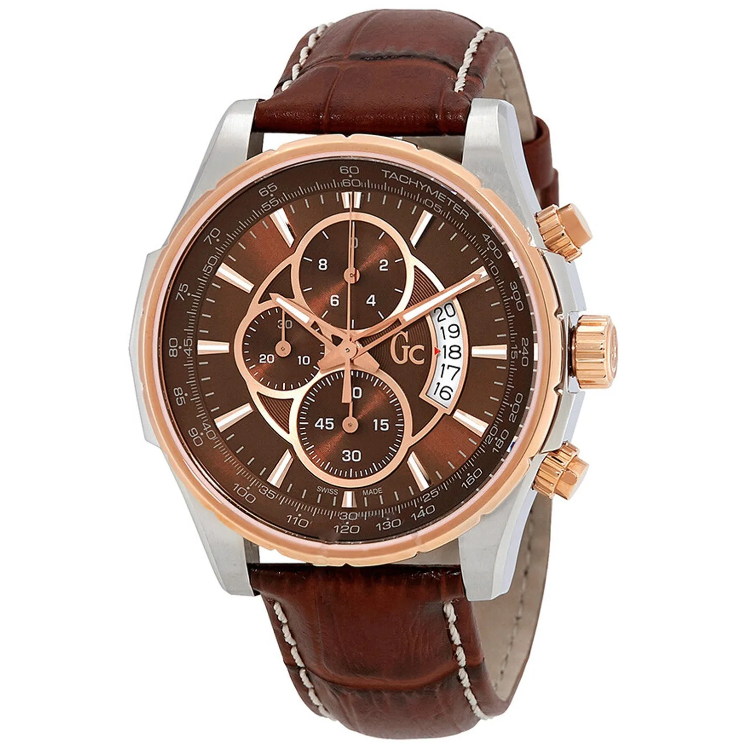 Guess Men's Techno Class Brown Dial Watch