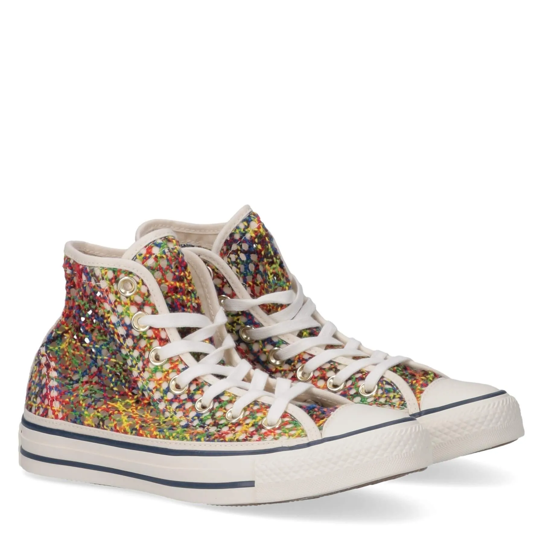 Reformation Converse Chuck Taylor All Star Ladies Multicolor Canvas Knit Sneakers