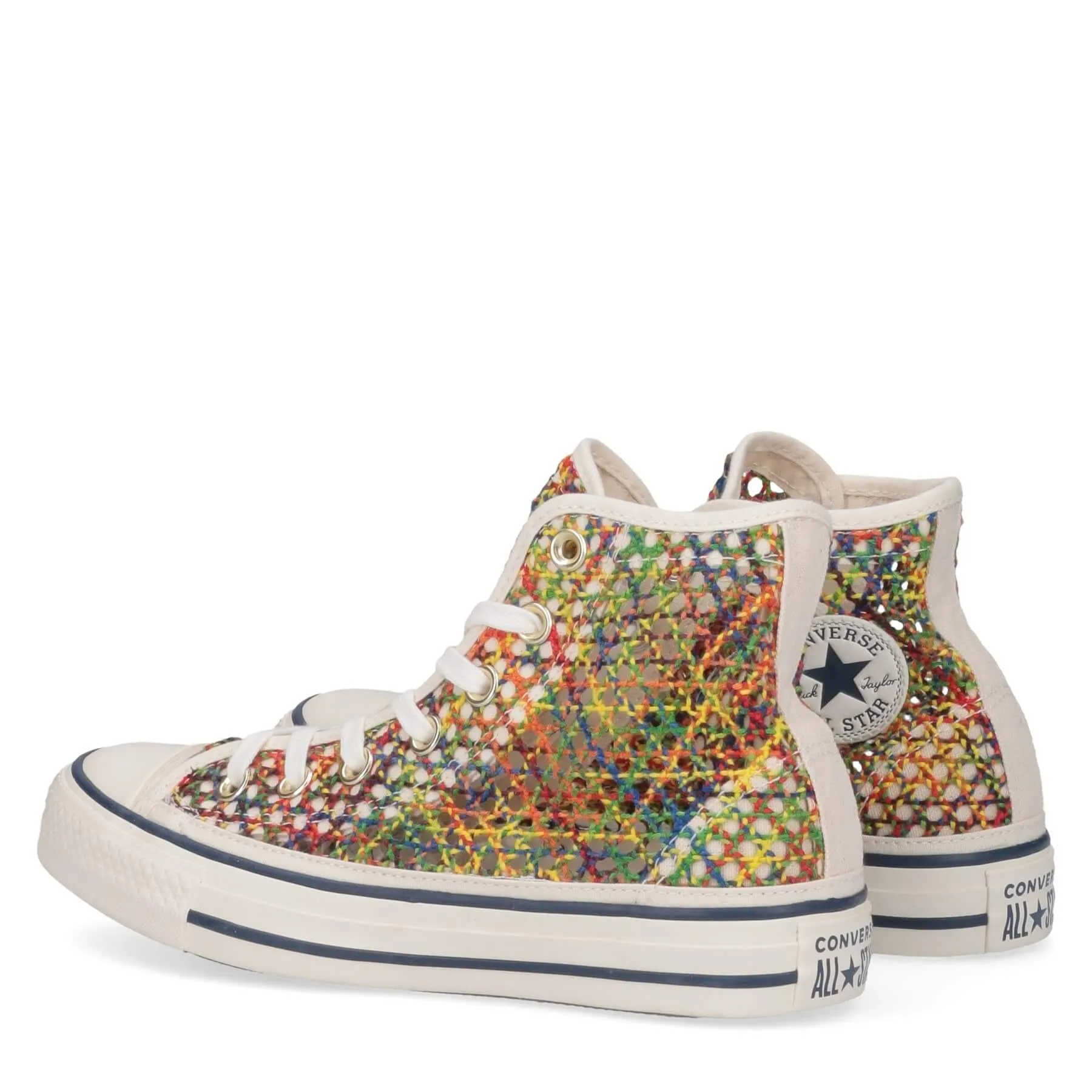 Reformation Converse Chuck Taylor All Star Ladies Multicolor Canvas Knit Sneakers