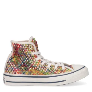 Reformation Converse Chuck Taylor All Star Ladies Multicolor Canvas Knit Sneakers