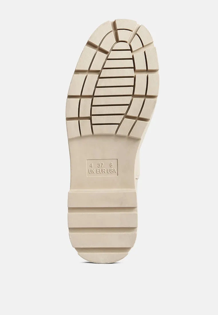 Reformation jolt elasticated gussets lug sole boots