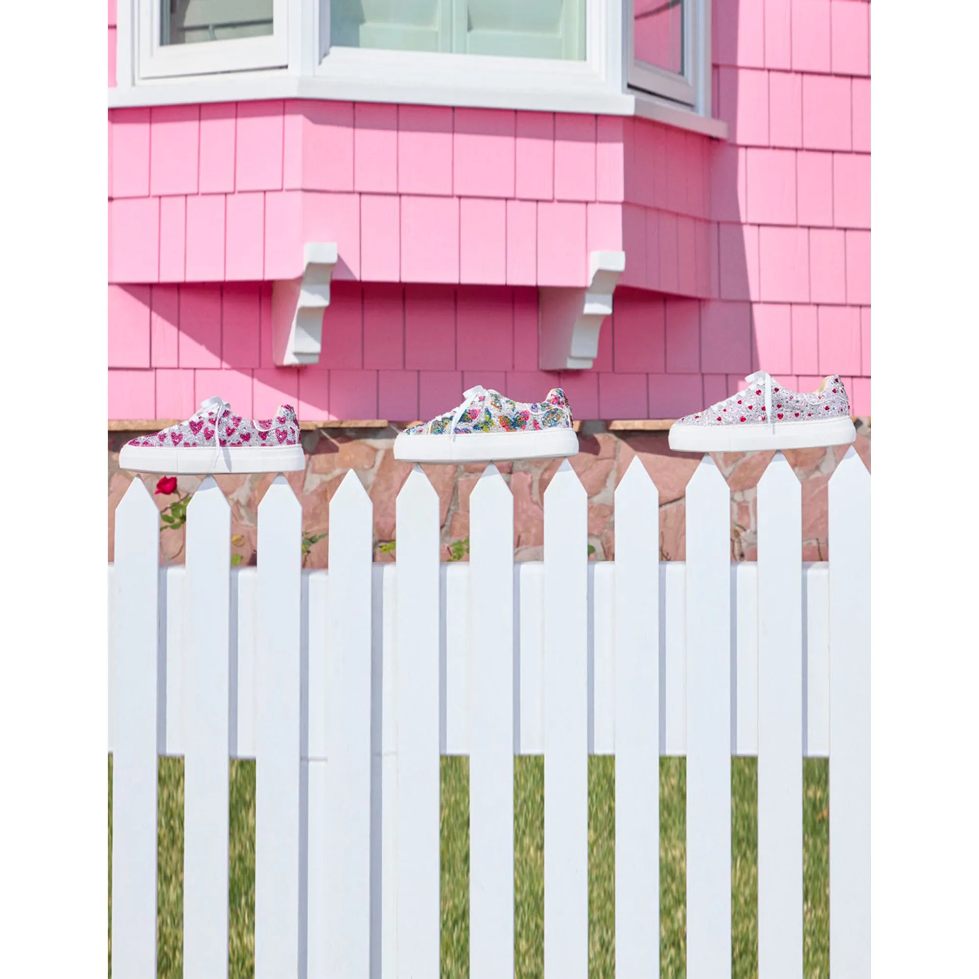 Reformation Sidny Fuchsia Hearts