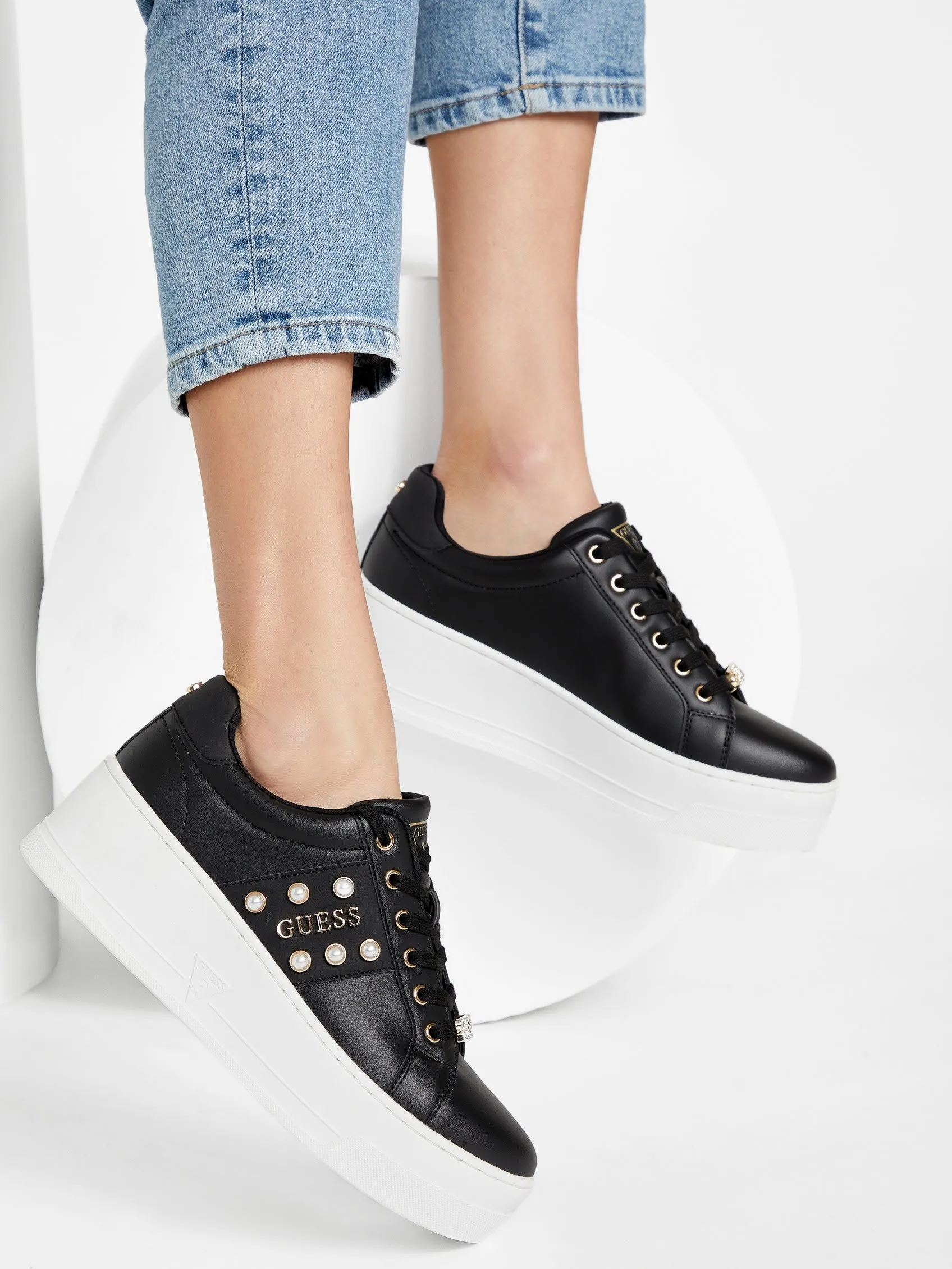 Reformation Sonta Pearl Low-Top Sneakers