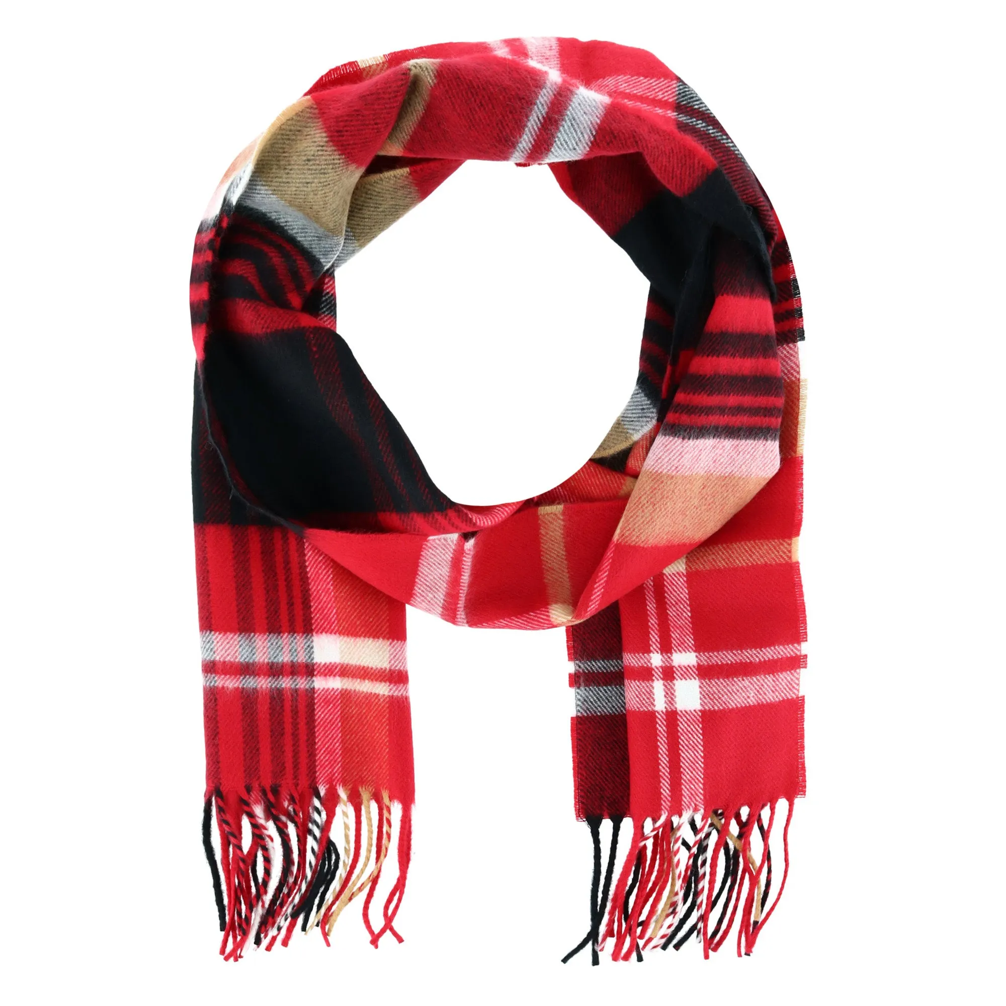 Soft Plaid Winter Scarf