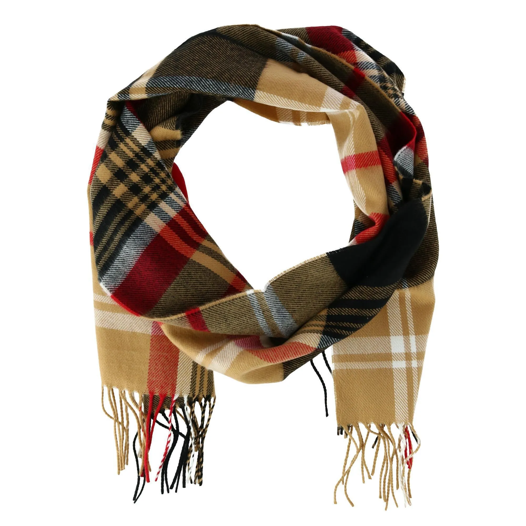 Soft Plaid Winter Scarf