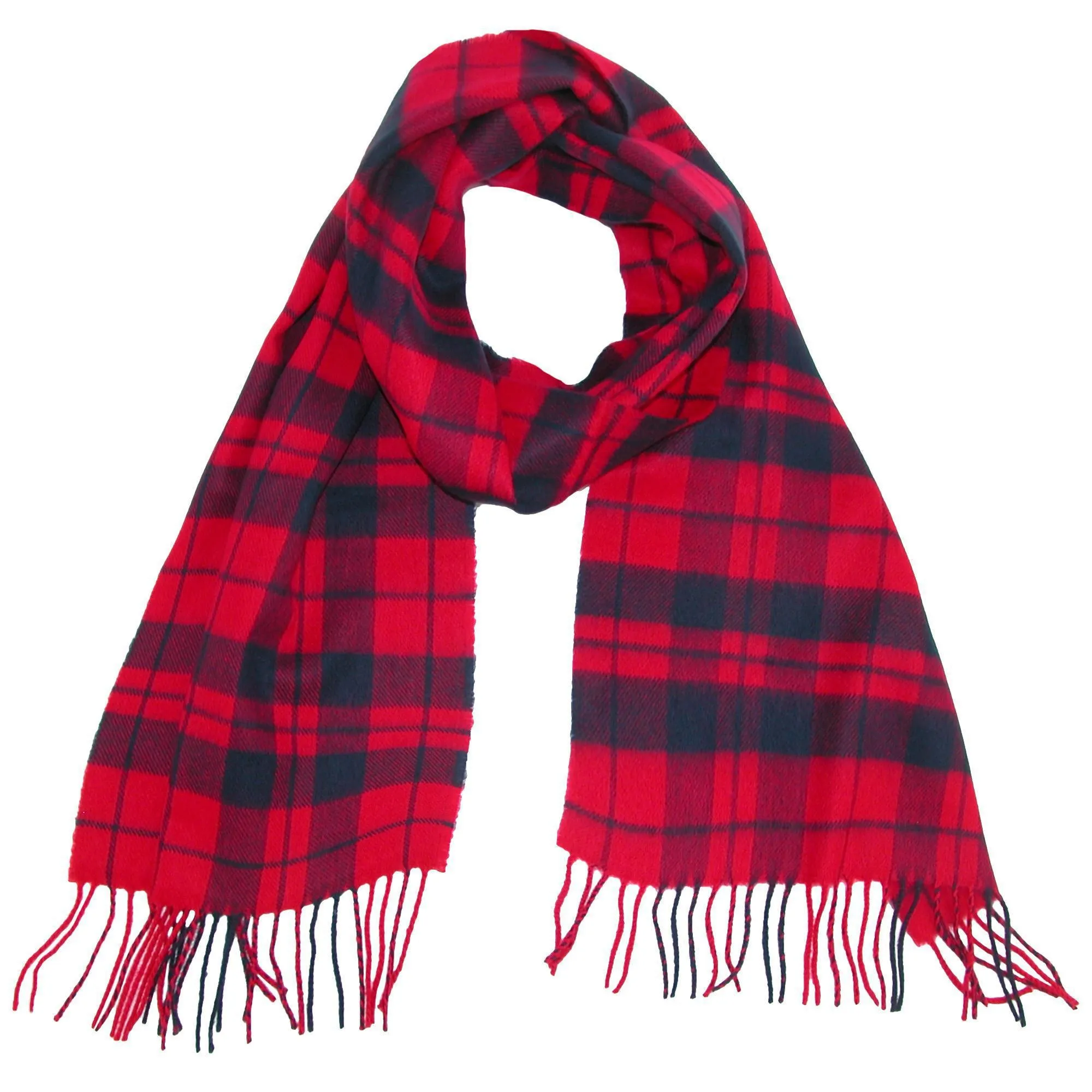 Soft Plaid Winter Scarf
