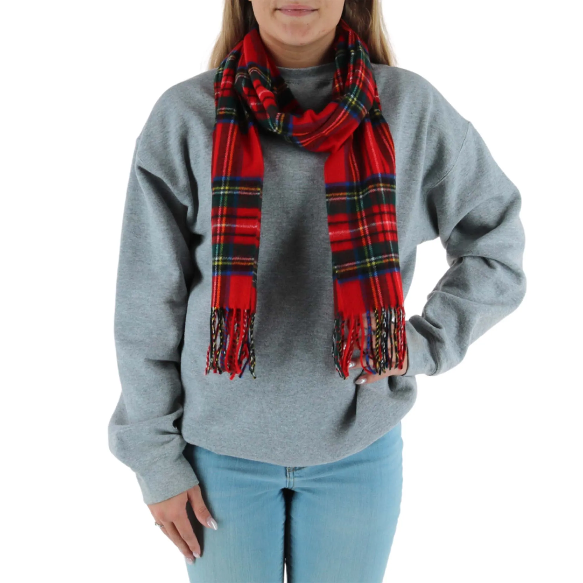Soft Plaid Winter Scarf