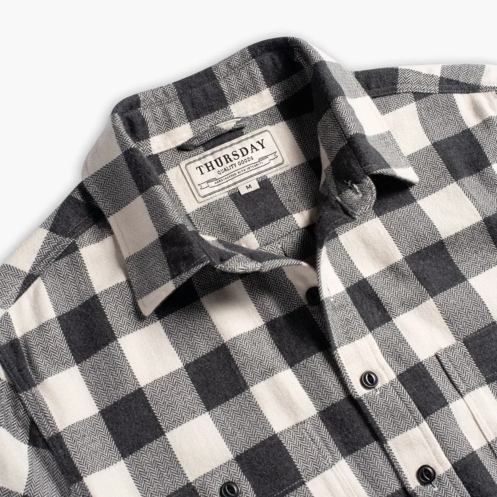Thursday Buffalo Check Shirt | Black & Cream
