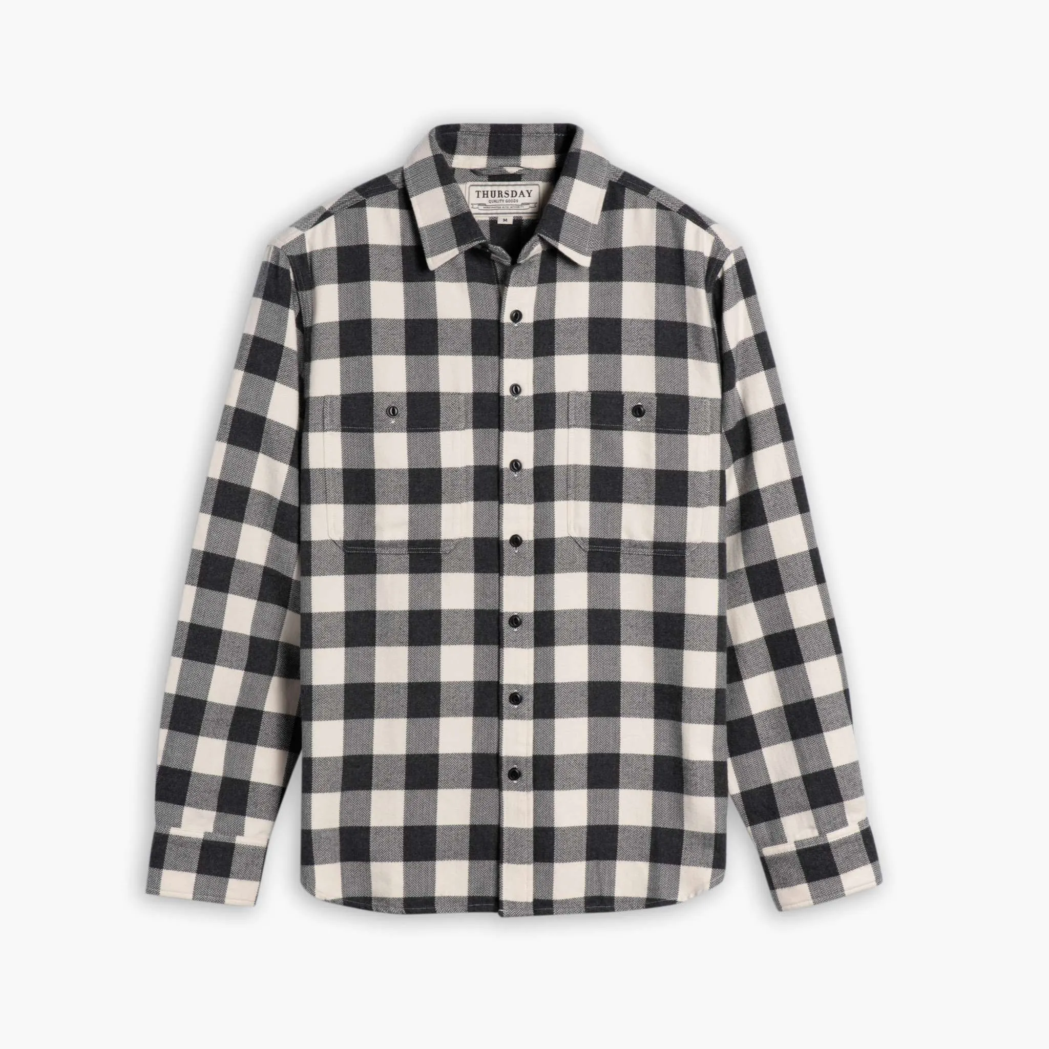 Thursday Buffalo Check Shirt | Black & Cream