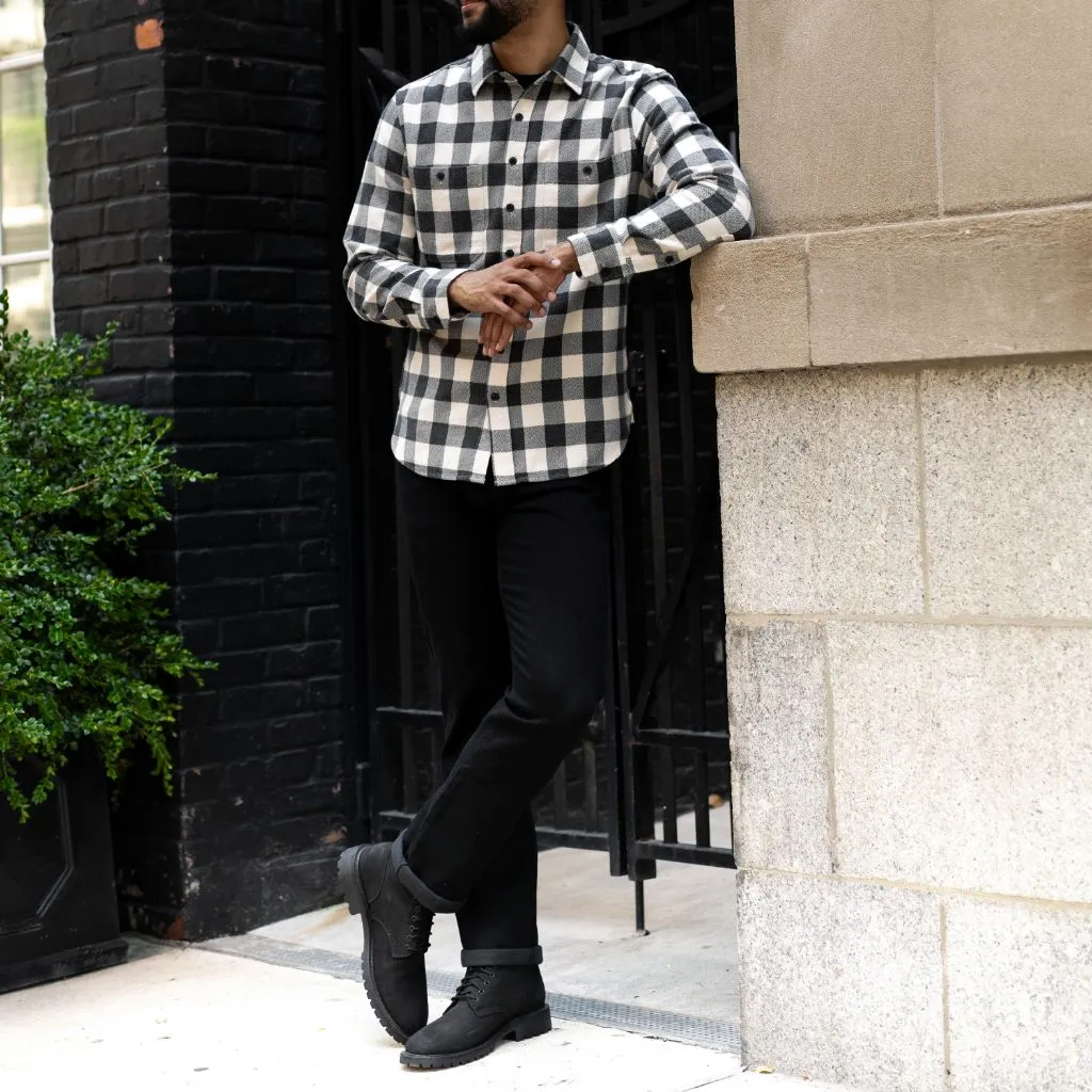 Thursday Buffalo Check Shirt | Black & Cream