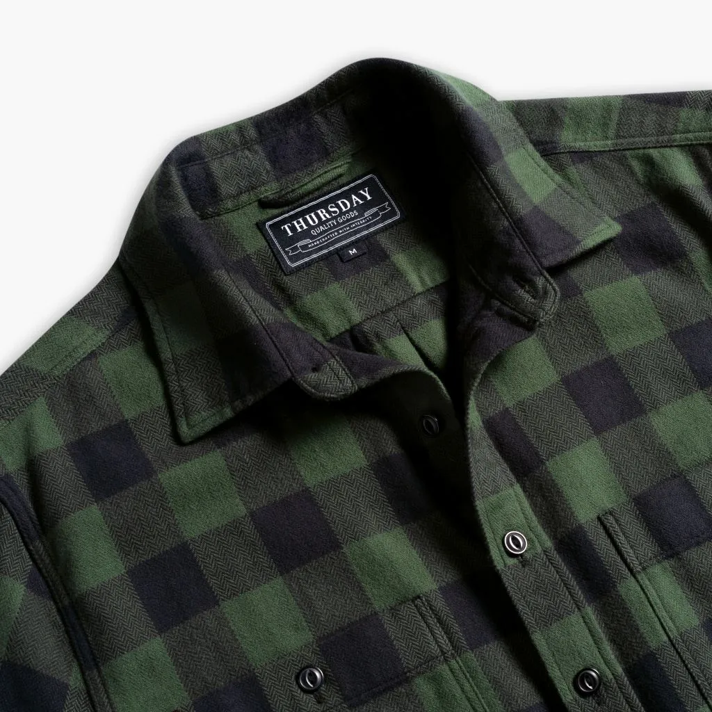 Thursday Buffalo Check Shirt | Evergreen