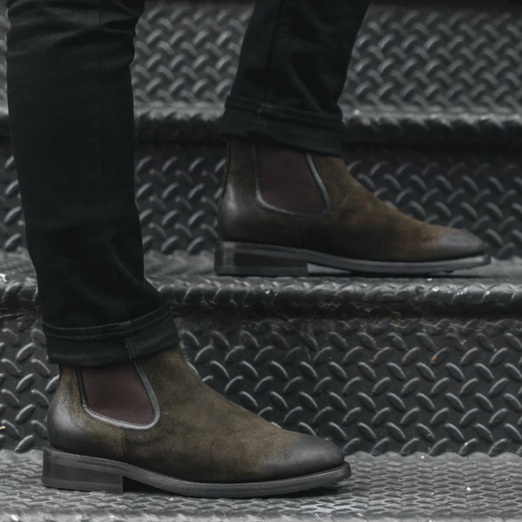 Thursday Duke | Dark Olive Suede