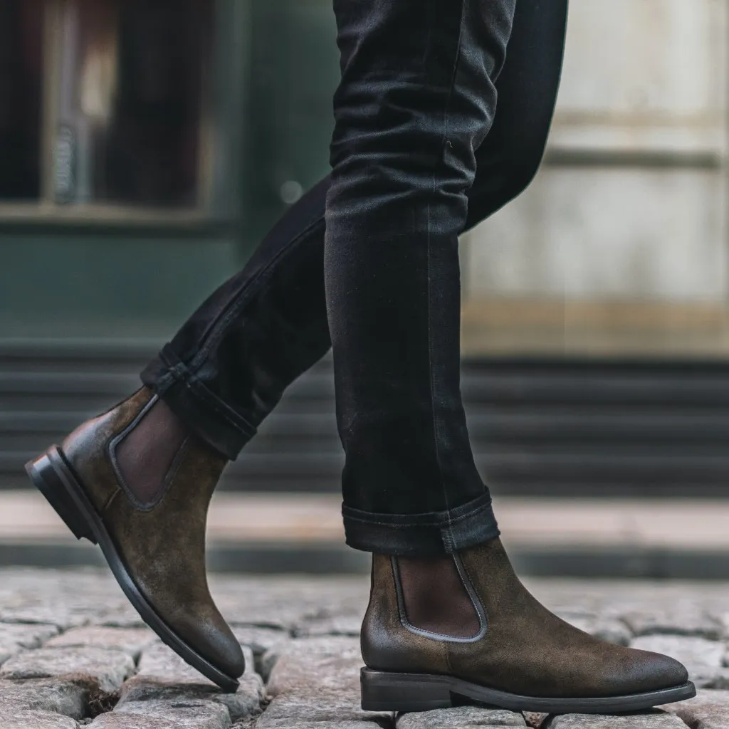 Thursday Duke | Dark Olive Suede