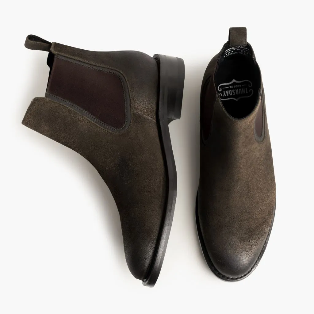 Thursday Duke | Dark Olive Suede