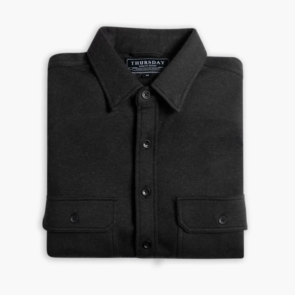 Thursday Everyday Button-Down Shirt | Black (Two Pocket)