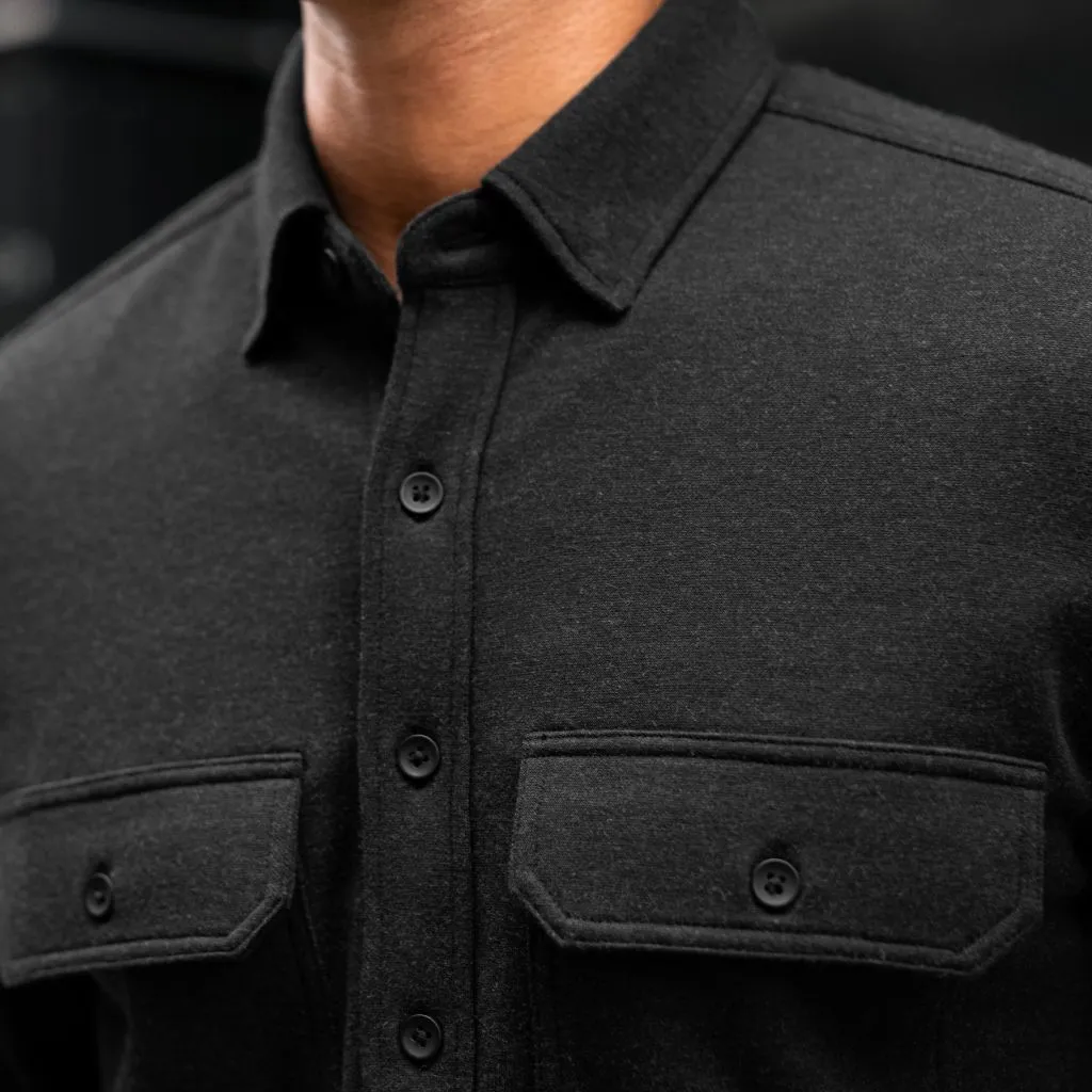 Thursday Everyday Button-Down Shirt | Black (Two Pocket)
