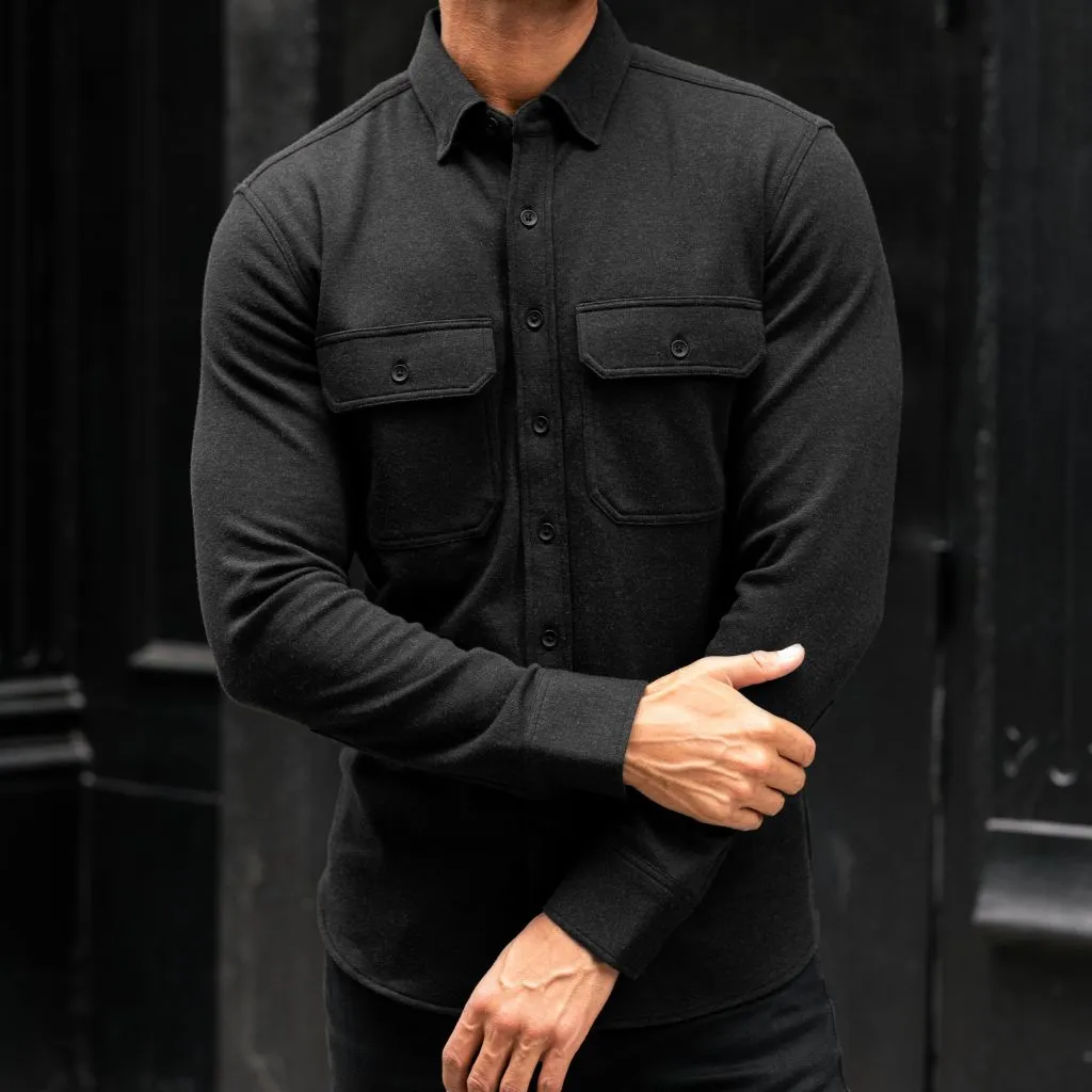Thursday Everyday Button-Down Shirt | Black (Two Pocket)