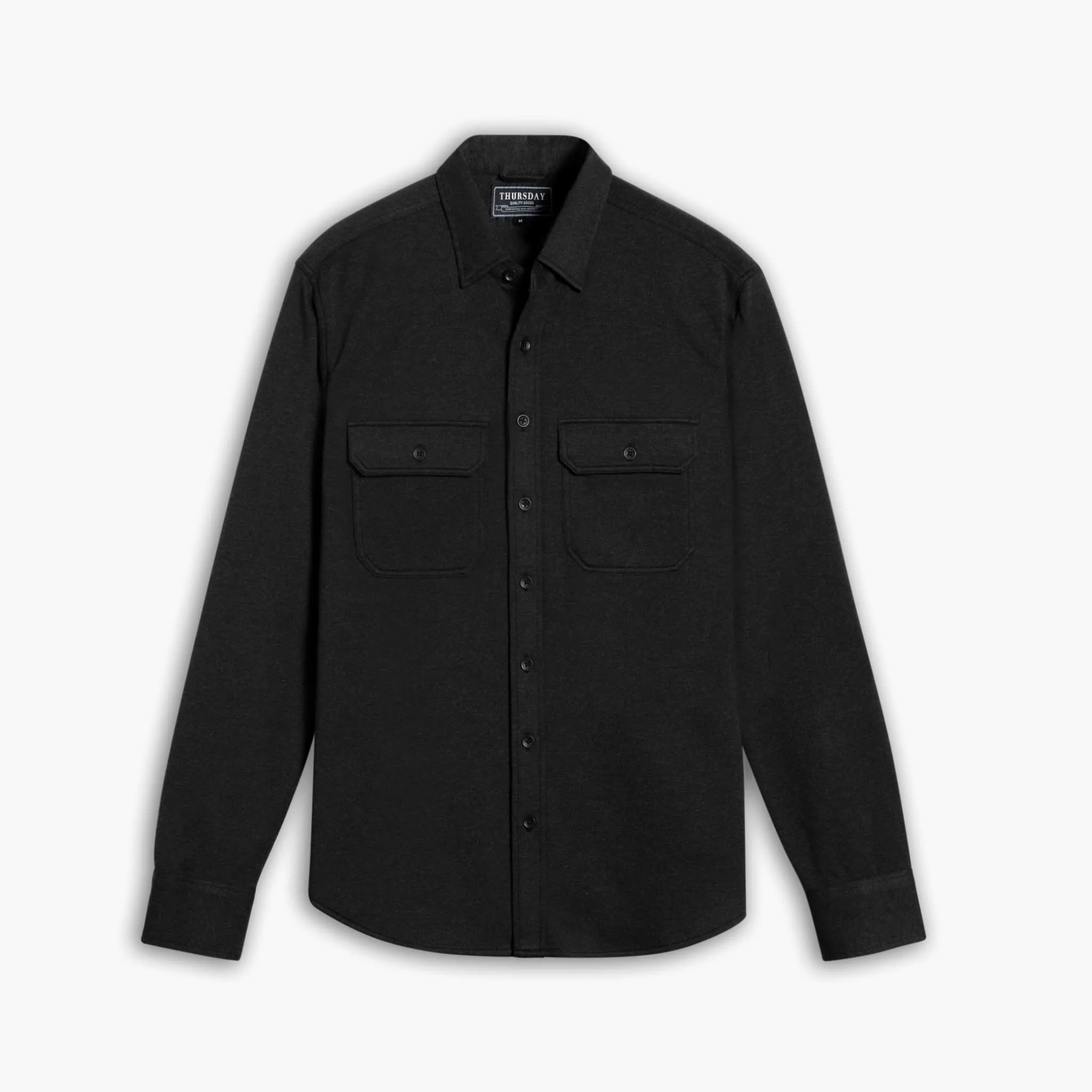 Thursday Everyday Button-Down Shirt | Black (Two Pocket)