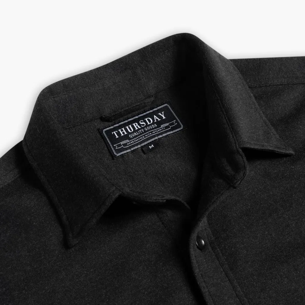 Thursday Everyday Button-Down Shirt | Black (Two Pocket)
