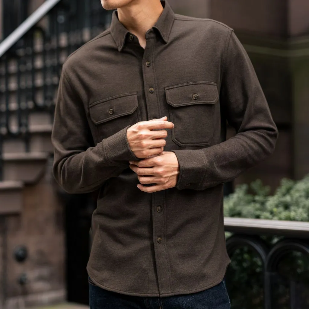 Thursday Everyday Button-Down Shirt | Brown (Two Pocket)