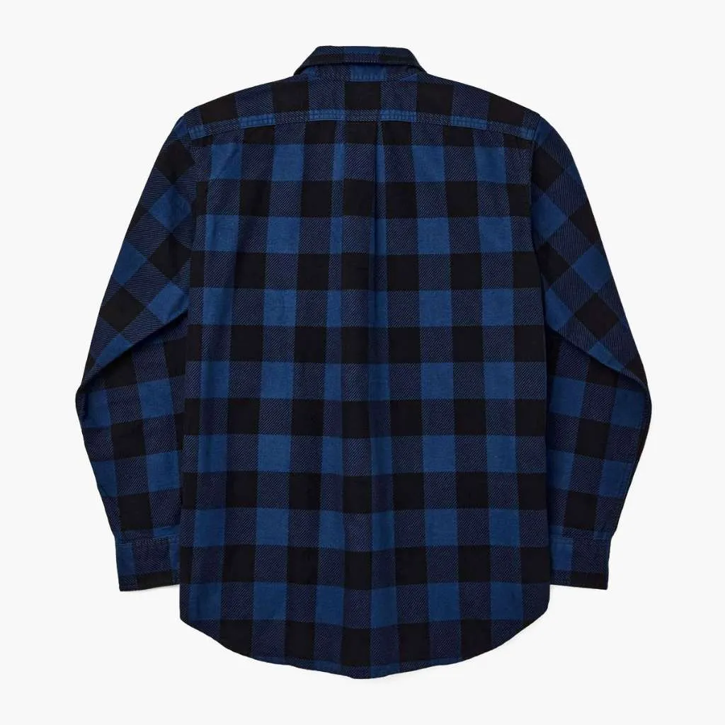 Thursday Filson Field Flannel Shirt | Cobalt Blue Black