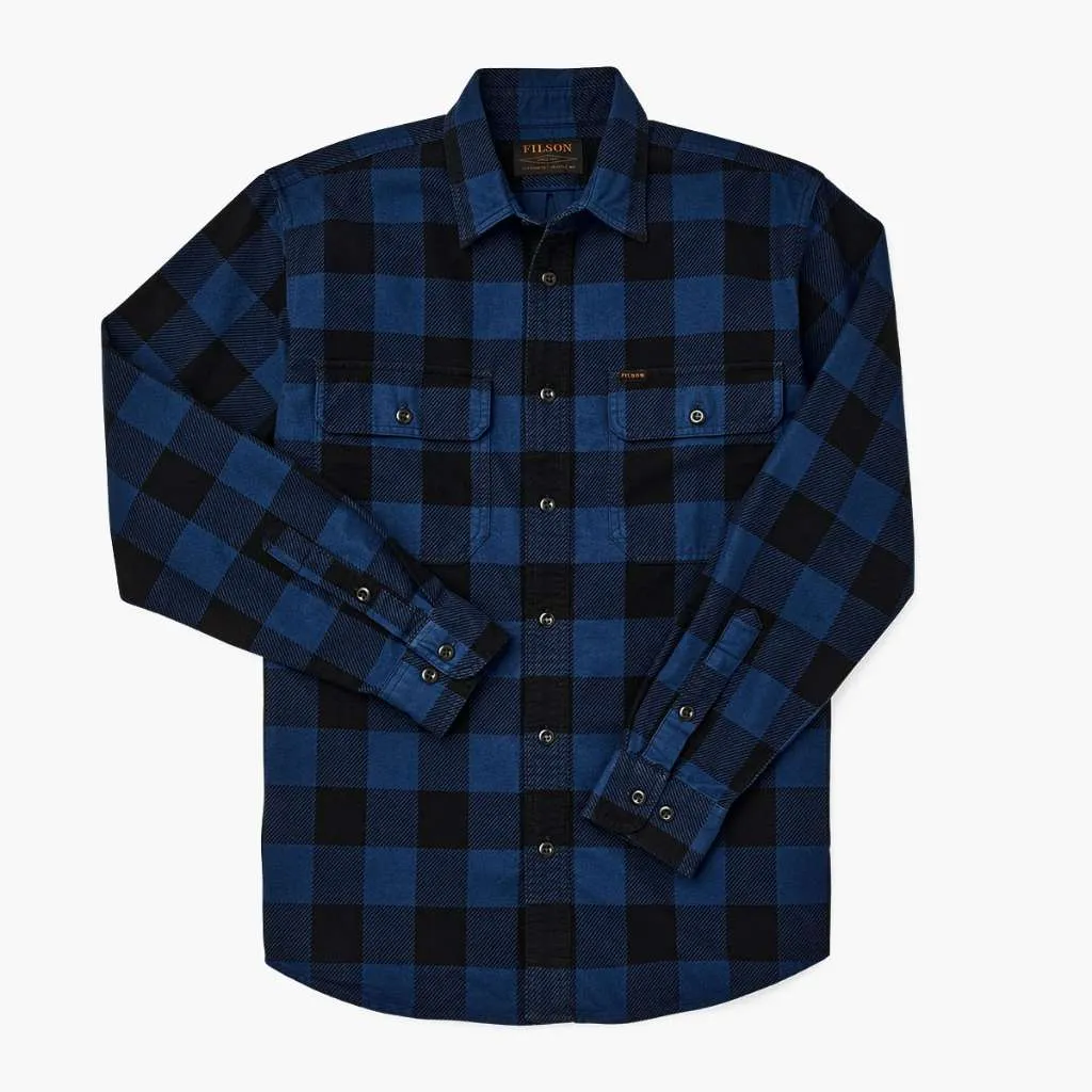Thursday Filson Field Flannel Shirt | Cobalt Blue Black