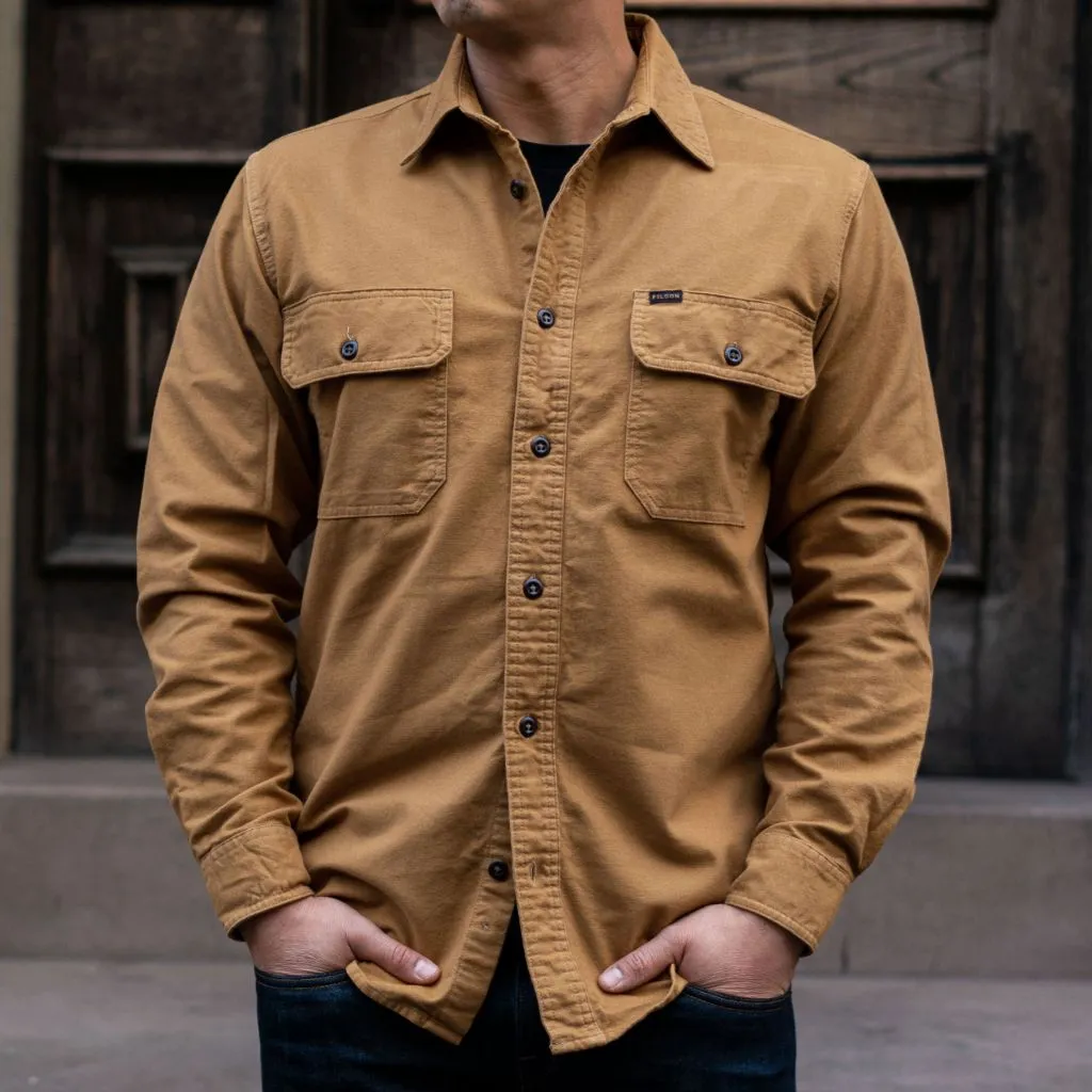 Thursday Filson Field Flannel Shirt | Tan Nubuck