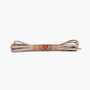 Thursday Flat Waxed Cotton Laces | Beige