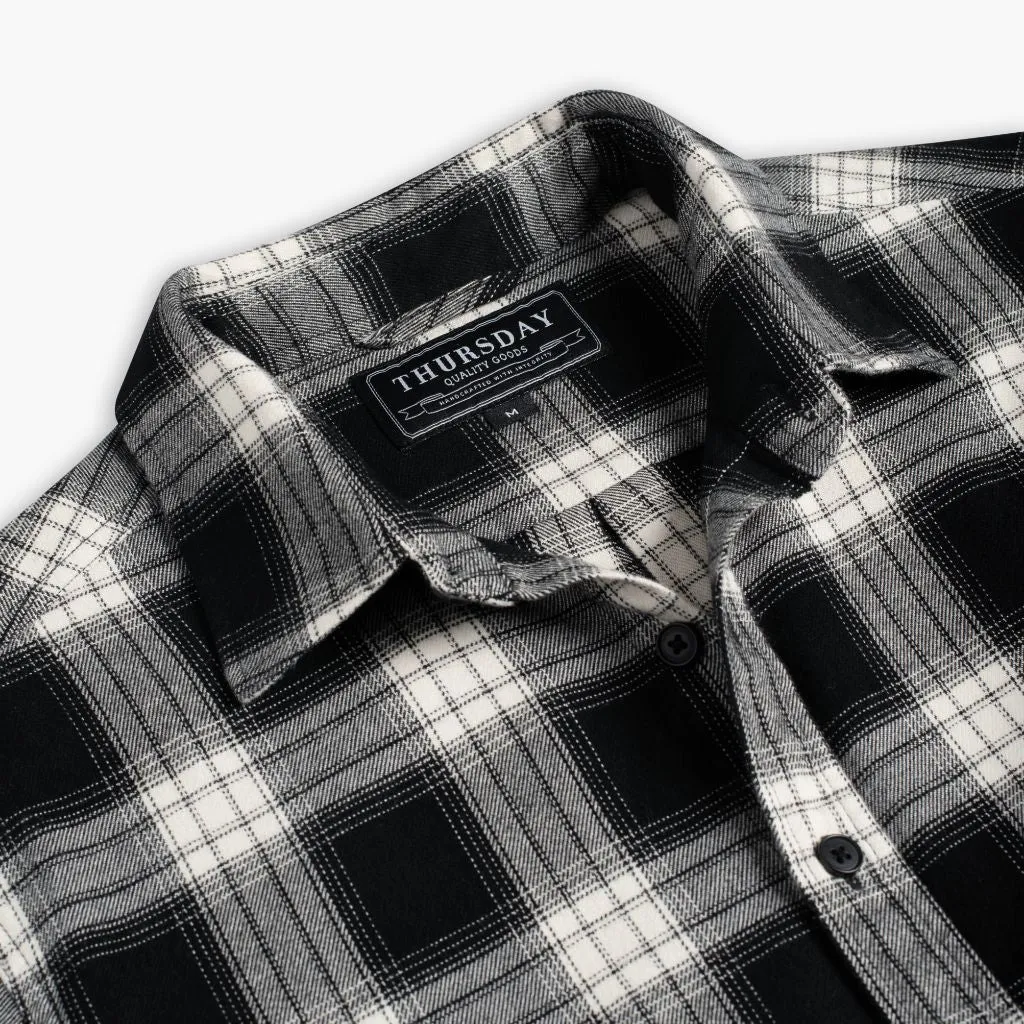 Thursday Forever Flannel Shirt | Black & Cream