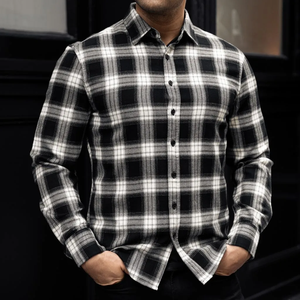 Thursday Forever Flannel Shirt | Black & Cream