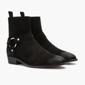 Thursday Harness | Black Suede