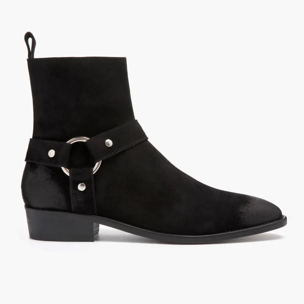 Thursday Harness | Black Suede