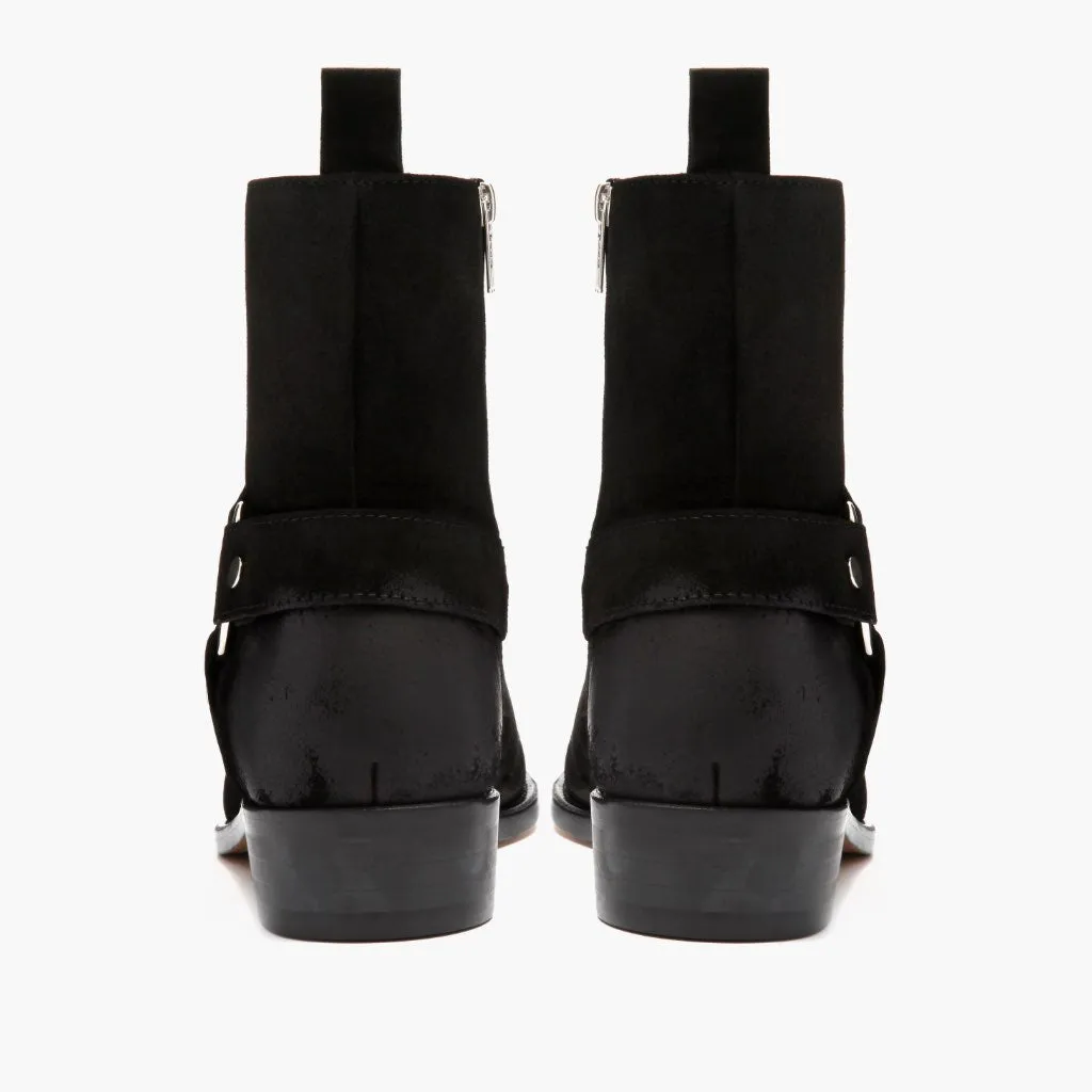 Thursday Harness | Black Suede