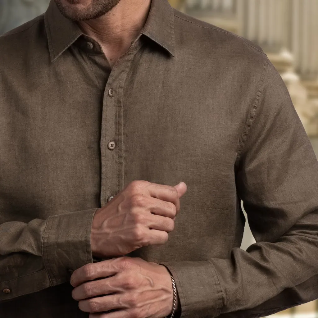 Thursday Linen Shirt | Brown