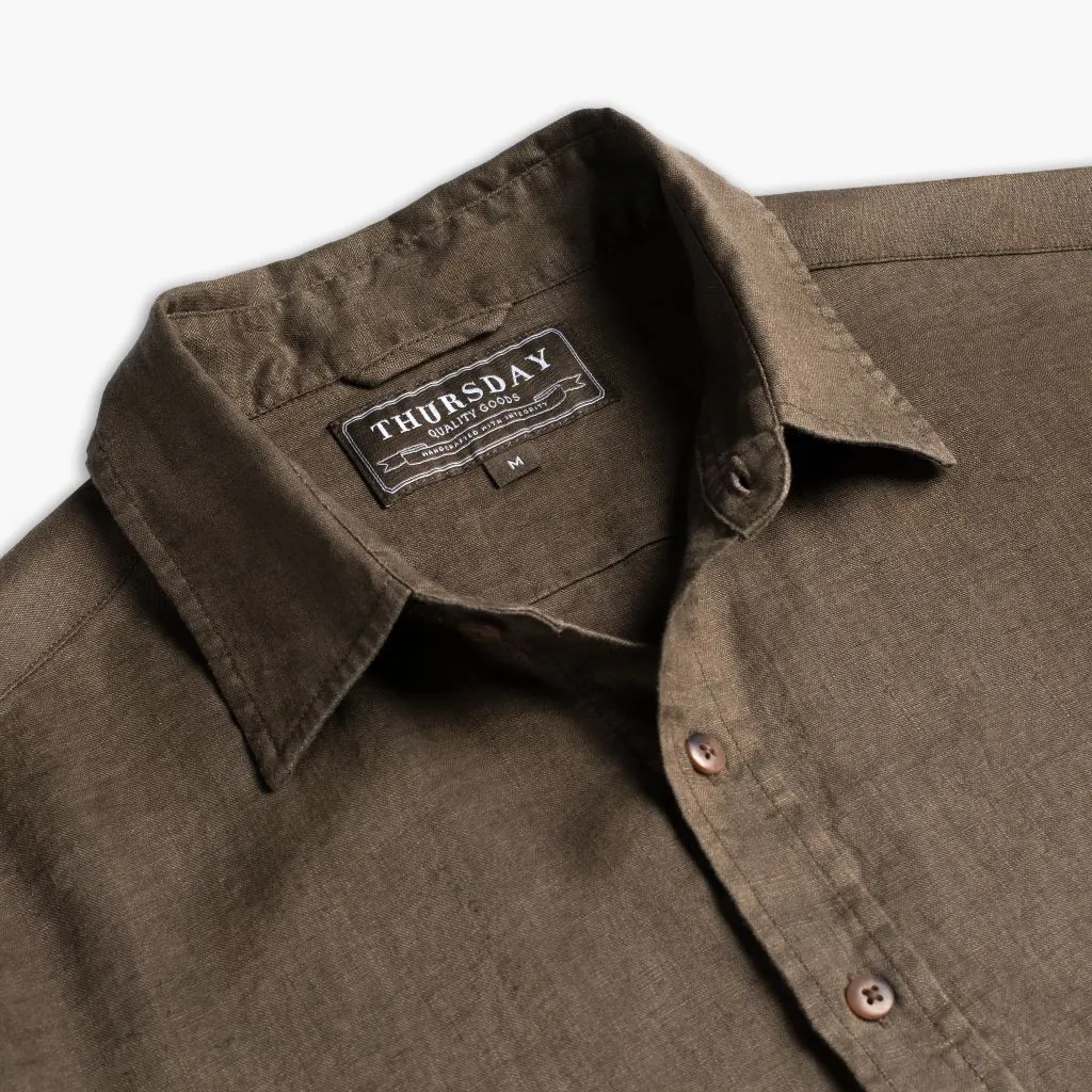 Thursday Linen Shirt | Brown