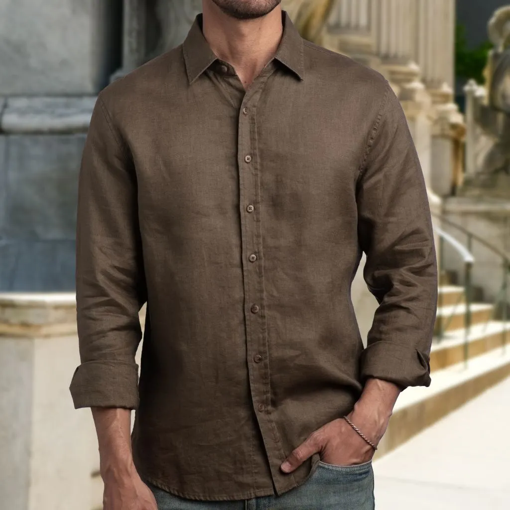 Thursday Linen Shirt | Brown