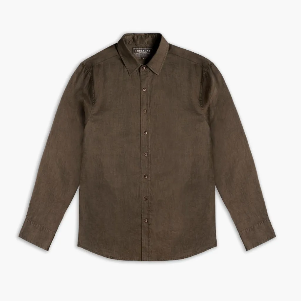 Thursday Linen Shirt | Brown