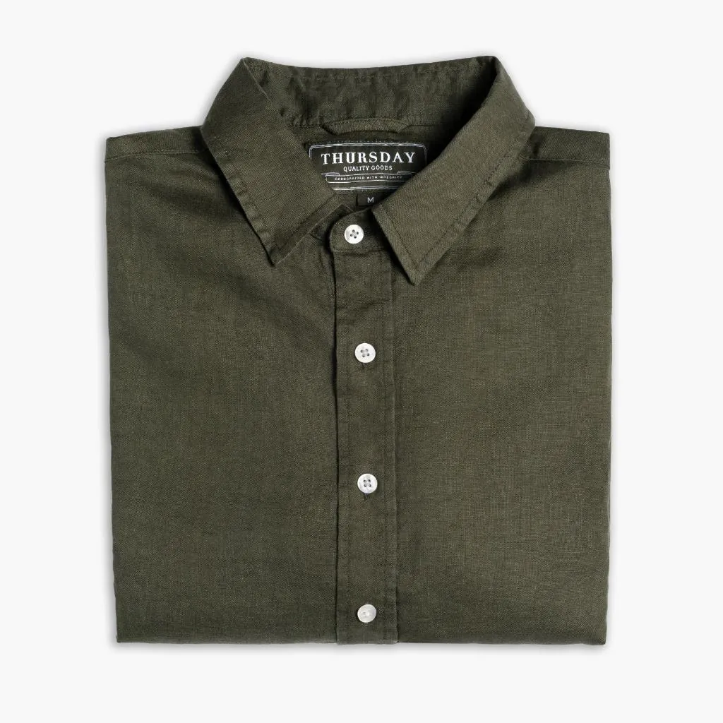 Thursday Linen Shirt | Olive