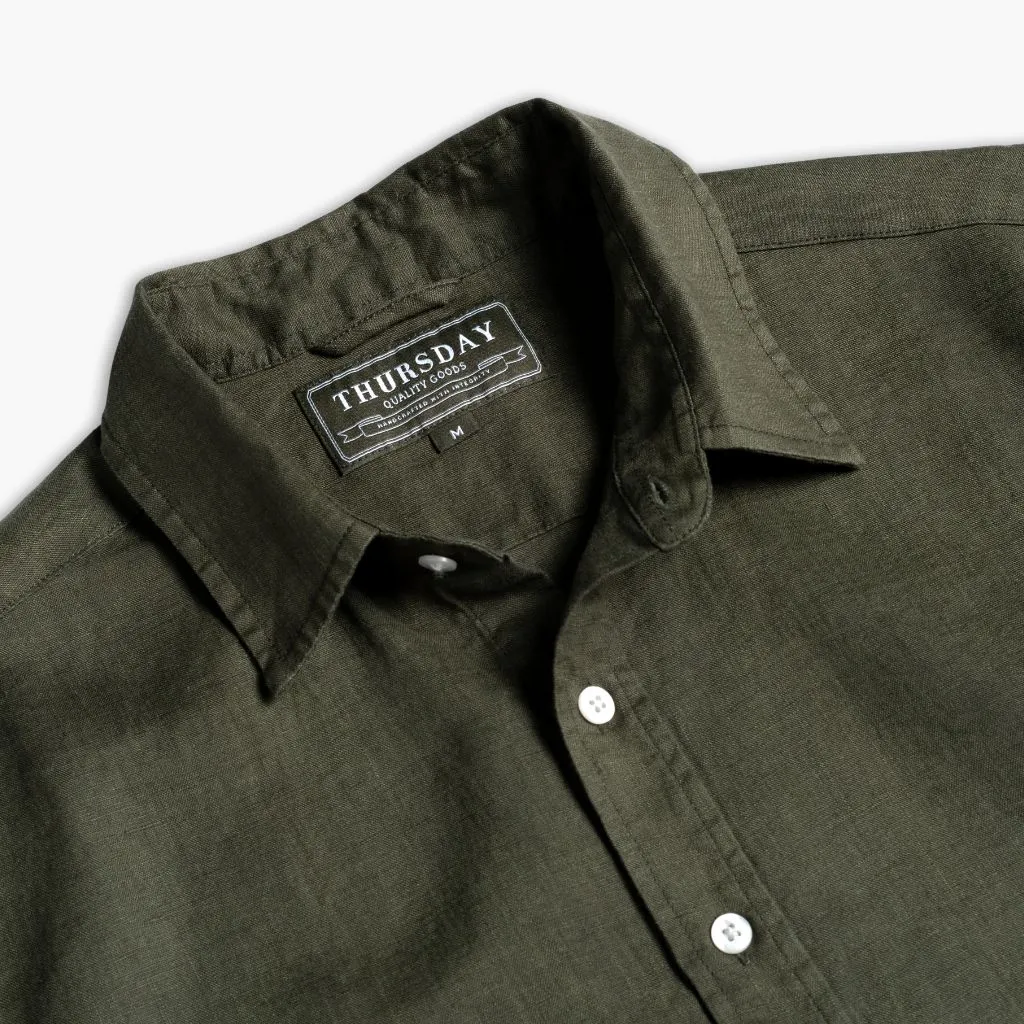 Thursday Linen Shirt | Olive