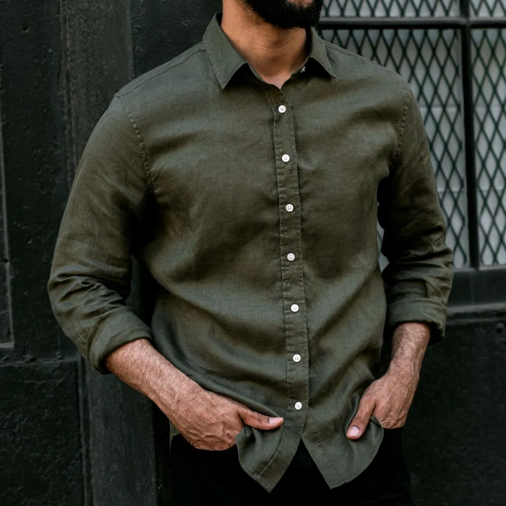 Thursday Linen Shirt | Olive