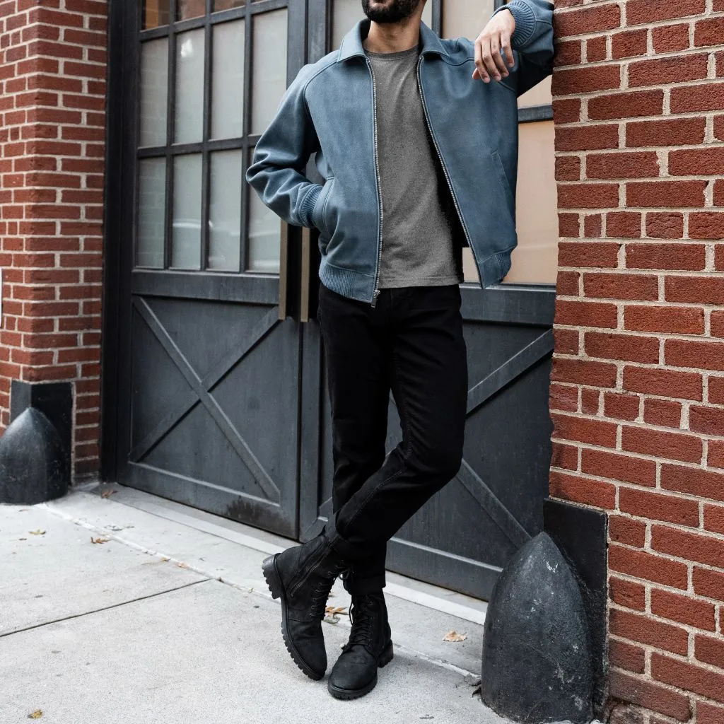 Thursday Major League Jacket | Blue Textured