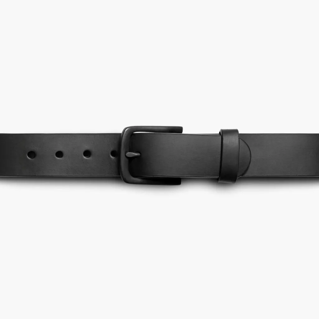 Thursday Men's Heritage Leather Belt | Black Matte