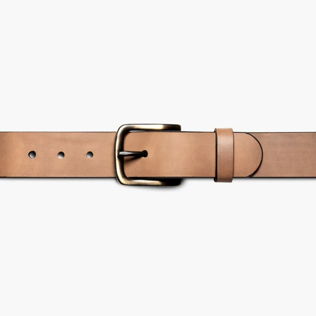 Thursday Men's Heritage Leather Belt | Natural