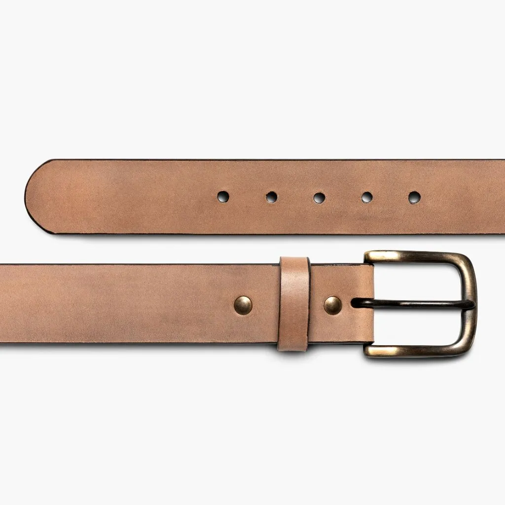 Thursday Men's Heritage Leather Belt | Natural